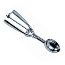 ijsportioneerlepel rvs 18/8. ovaal model