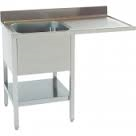 Spoeltafel bodemschap vaatwasser 1200x700x850mm.combisteel