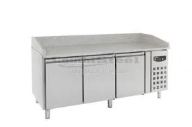 Pizza werkbank 3 deurs combisteel