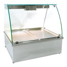 Bain-marie Warmhoudvitrine Rollergrill. type 2/1GN