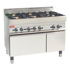 Gasfornuis-6 branders+gasoven +kast