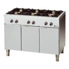 Gaskooktafel 6 branders (gesloten uitvoering)