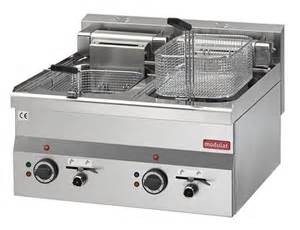 Friteuse modular 600 tafelmodel 10+10 liter. FU 60/60FRE 60 cm module.