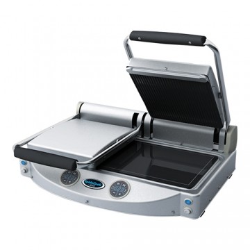 Contact grill Keramisch Digitaal SpidoCook unox 3000W Glad/Groef