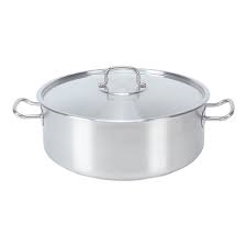 Kookpan (laag model,met deksel)