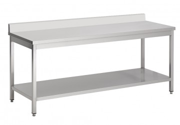 Werktafel met achteropstand Combisteel 800x600x850mm