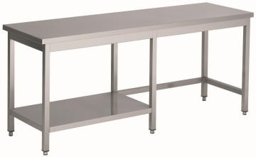 Werktafel 1/2 bodemschap 1000x800x900mm combisteel