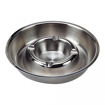 Asbak rvs 18/8 14cm