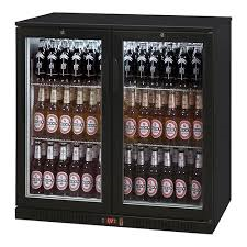 Display koeler zwart 2 deuren.