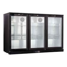 Display koeler zwart 3 deuren.