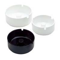 Asbak stapelbaar melamine Zwart 10 cm