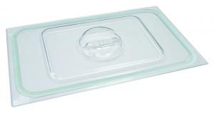 gastronorm deksel polycarbonaat met siliconen afdicht rand 1/2GN