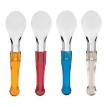 Ijsschep/spatel rvs schep met kunststof handvat