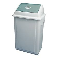 afvalbak (wit,tuimeldeksel)
