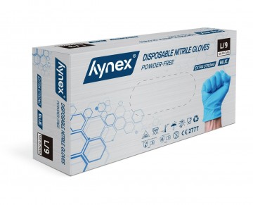 L blue nitrile m50g box