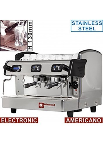 Maquina a cafe americana 2 grupos display