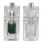 Peper en zoutmolen acryl 8 5cm 081090