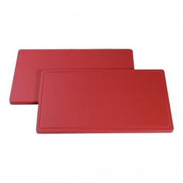 snijplank caterchef met geul rood 2(h)