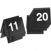 Tafelnummer set 11 20 zwart 40x40 mm 880111